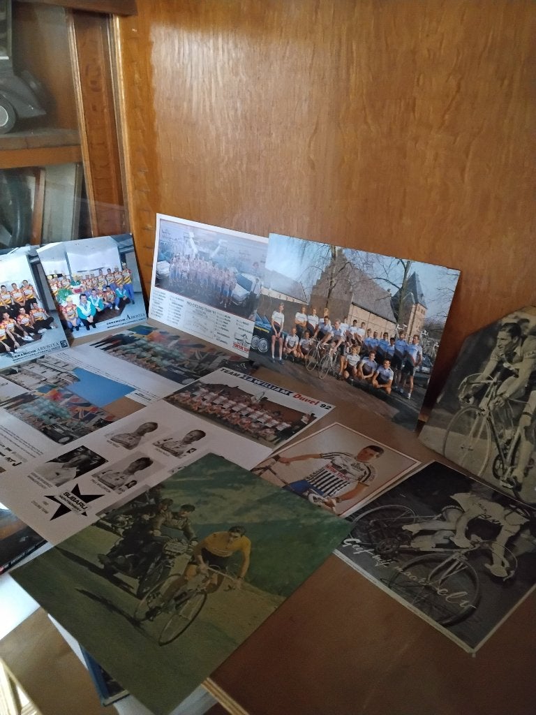Ancienne images velo equipe belge, Ophalen of Verzenden, Zo goed als nieuw, Poster, Plaatje of Sticker