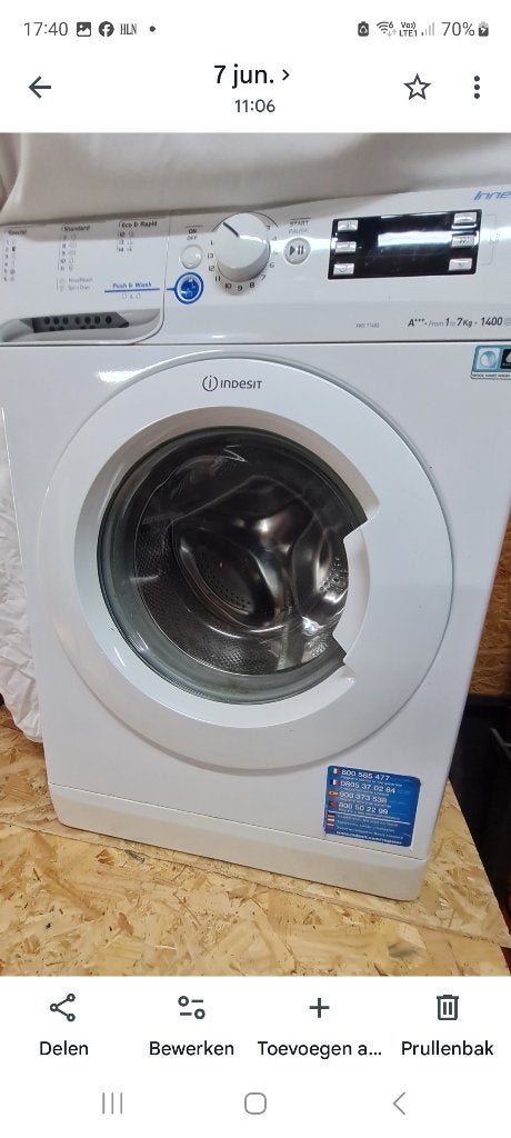 wasmachine, Elektronische apparatuur, Wasmachines, 6 tot 8 kg, Ophalen, Gebruikt, Voorlader