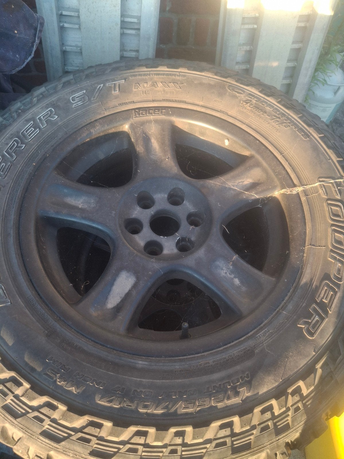 banden + velgen nissan navara  d40, Ophalen, Gebruikt