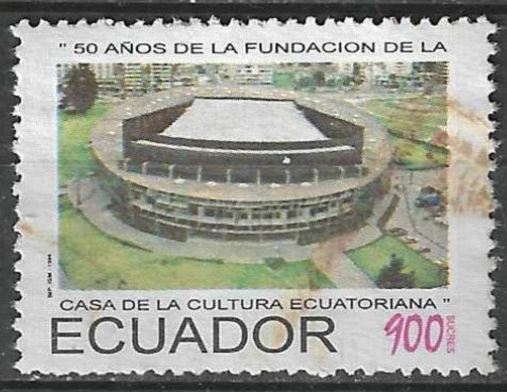 Ecuador 1994 - Yvert 1309 - Huis van Cultuur (ST), Verzenden, Gestempeld