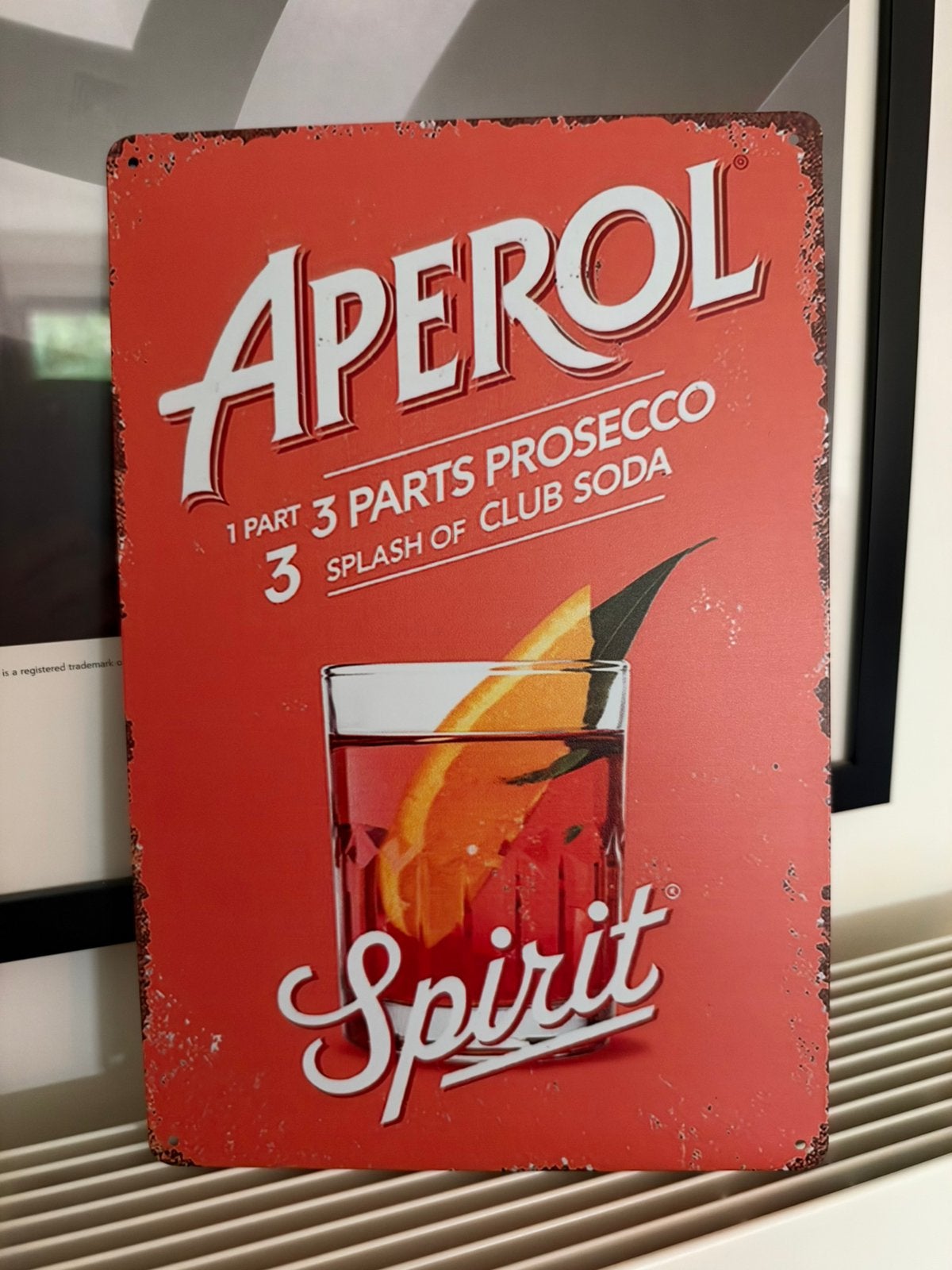 Metalen reclamebord Aperol, Ophalen of Verzenden, Nieuw, Reclamebord