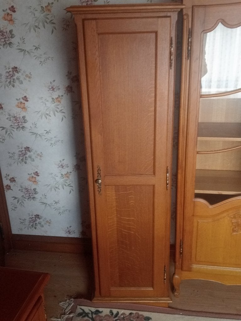 Bonnetière à une porte vintage en chêne, Maison & Meubles, Avec porte(s), 25 à 50 cm, Comme neuf, Landelijk
