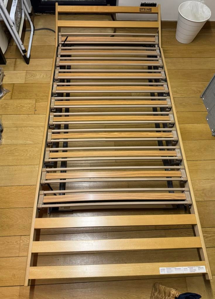 2 sommiers à lattes Lattoflex réglables 90 x 200, 90 cm, Enlèvement, Utilisé, Sommier