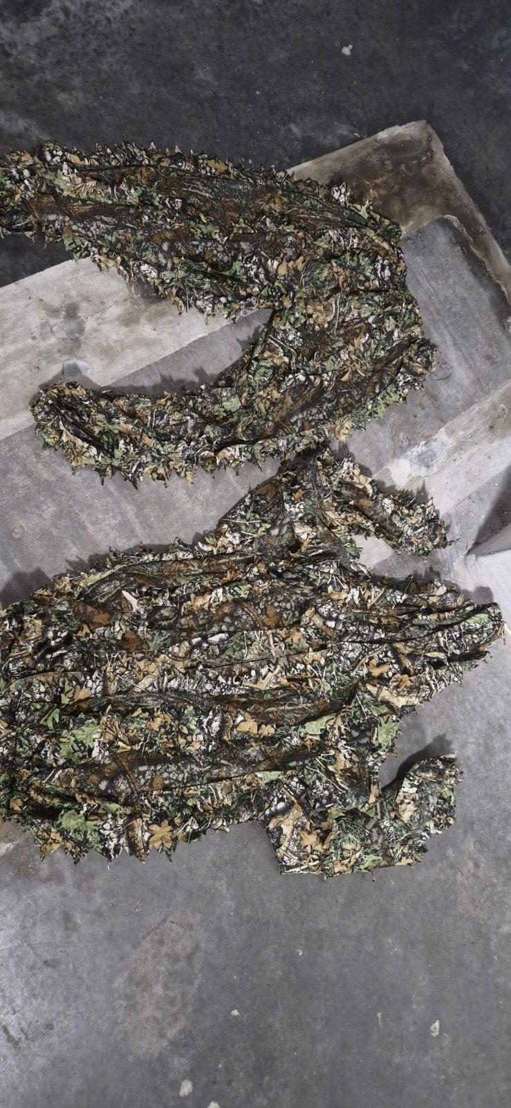 Costume Ghillie, Enlèvement
