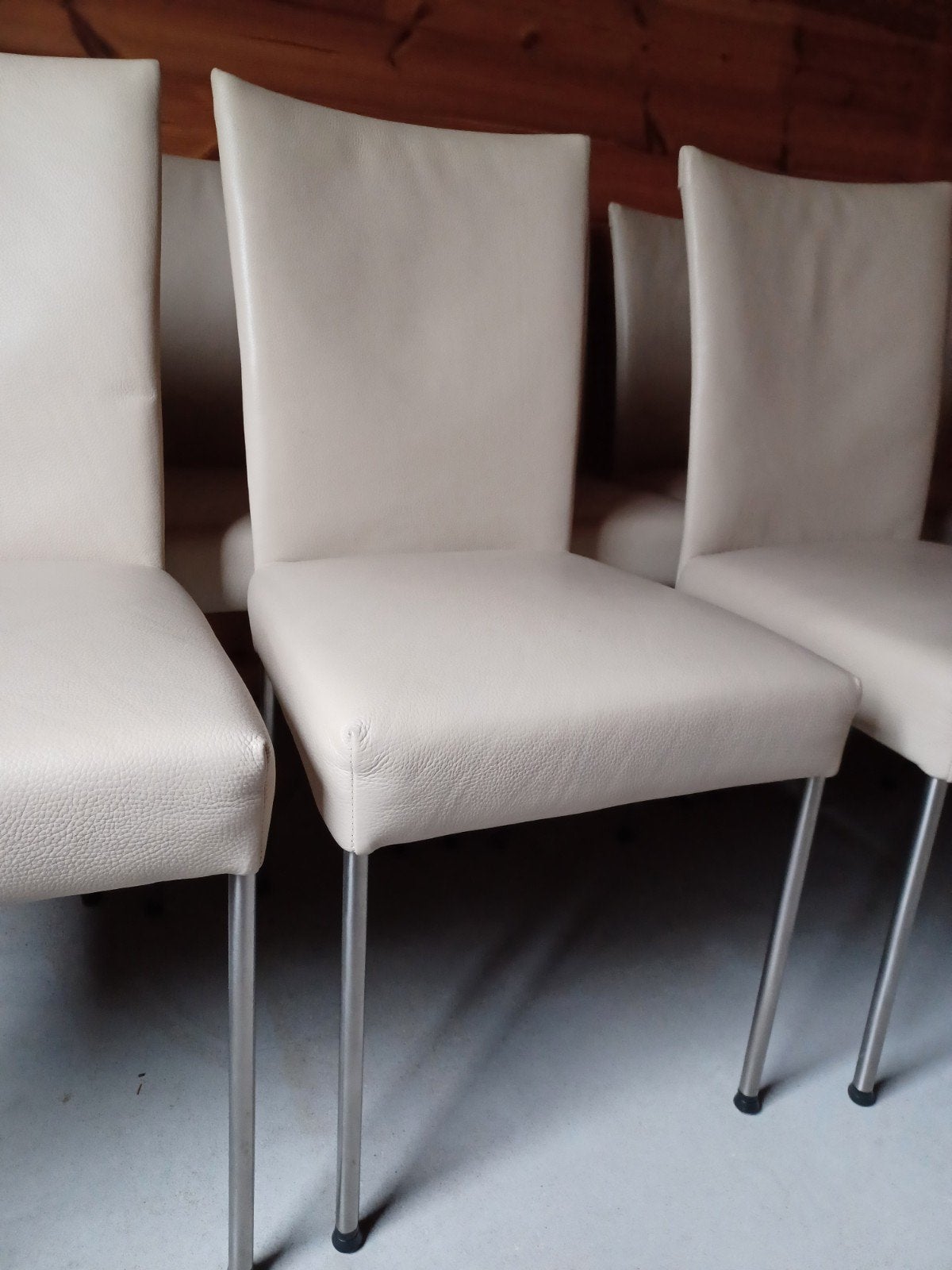8x leren stoelen. Bert Plantagie., Huis en Inrichting, Stoelen, Ophalen, Gebruikt, Overige kleuren, Leer