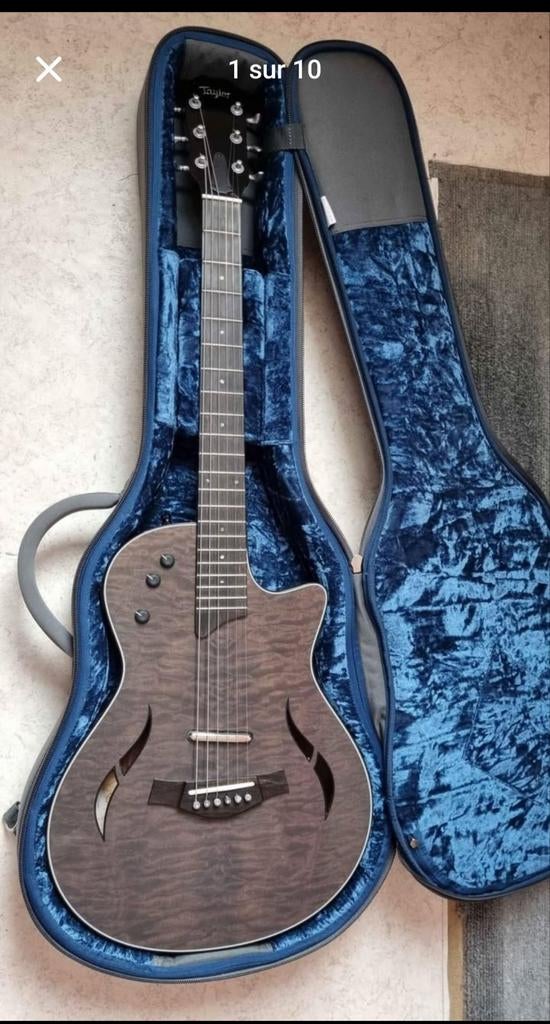 Guitare Taylor T5z édition shark grey, Musique & Instruments, Boîtiers & Valises, Comme neuf, Enlèvement
