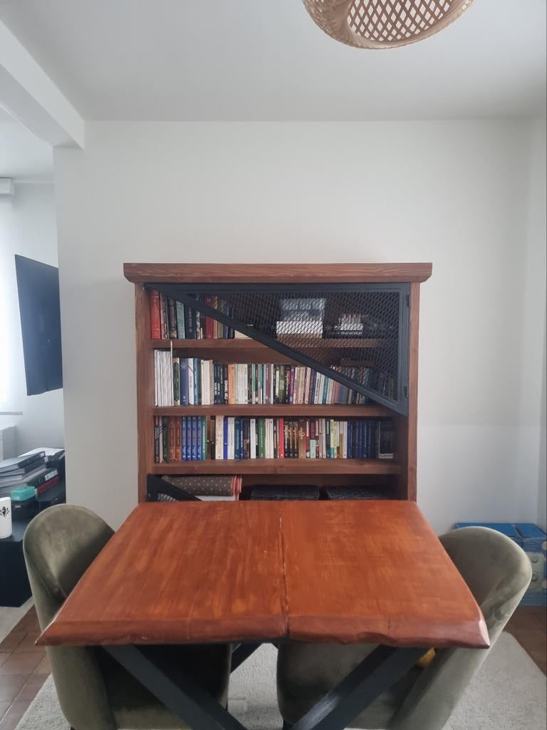 Massief houten boekenkast, Huis en Inrichting, Kasten | Boekenkasten, Ophalen