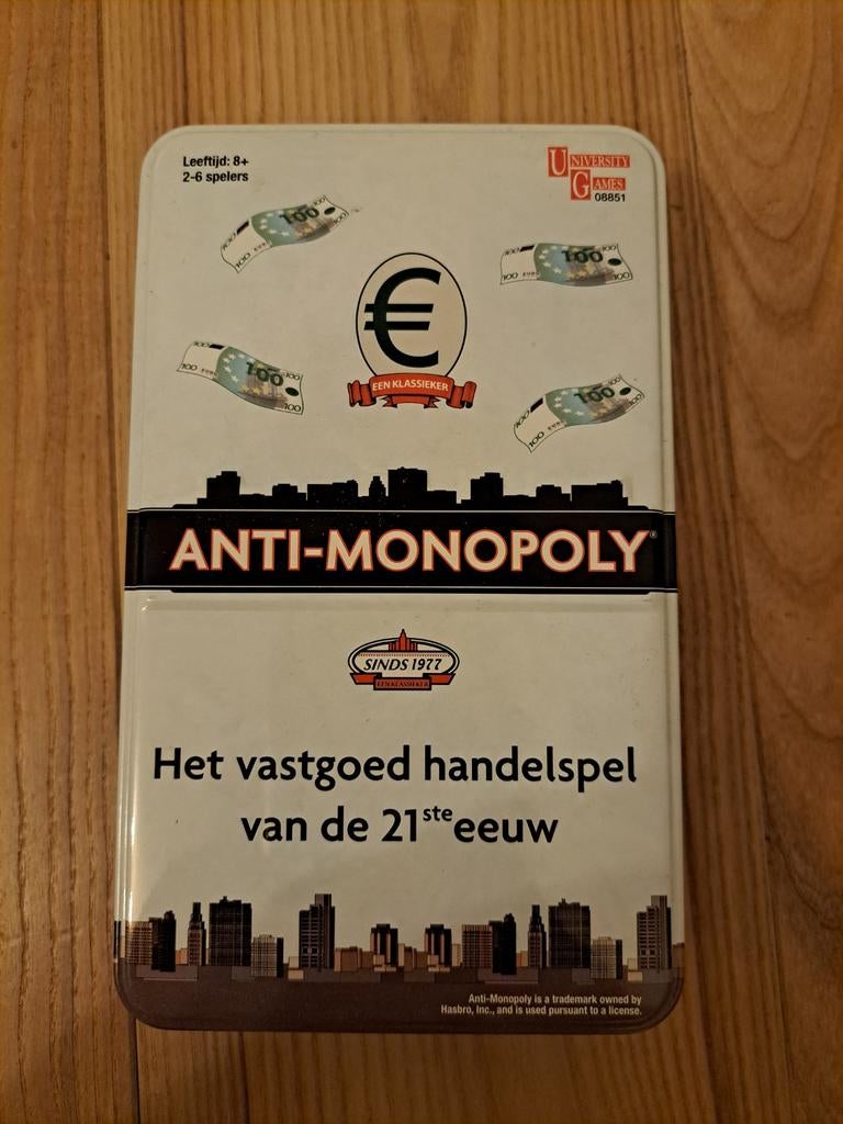 Gezelschapsspel Anti-monopoly reisversie, Enlèvement