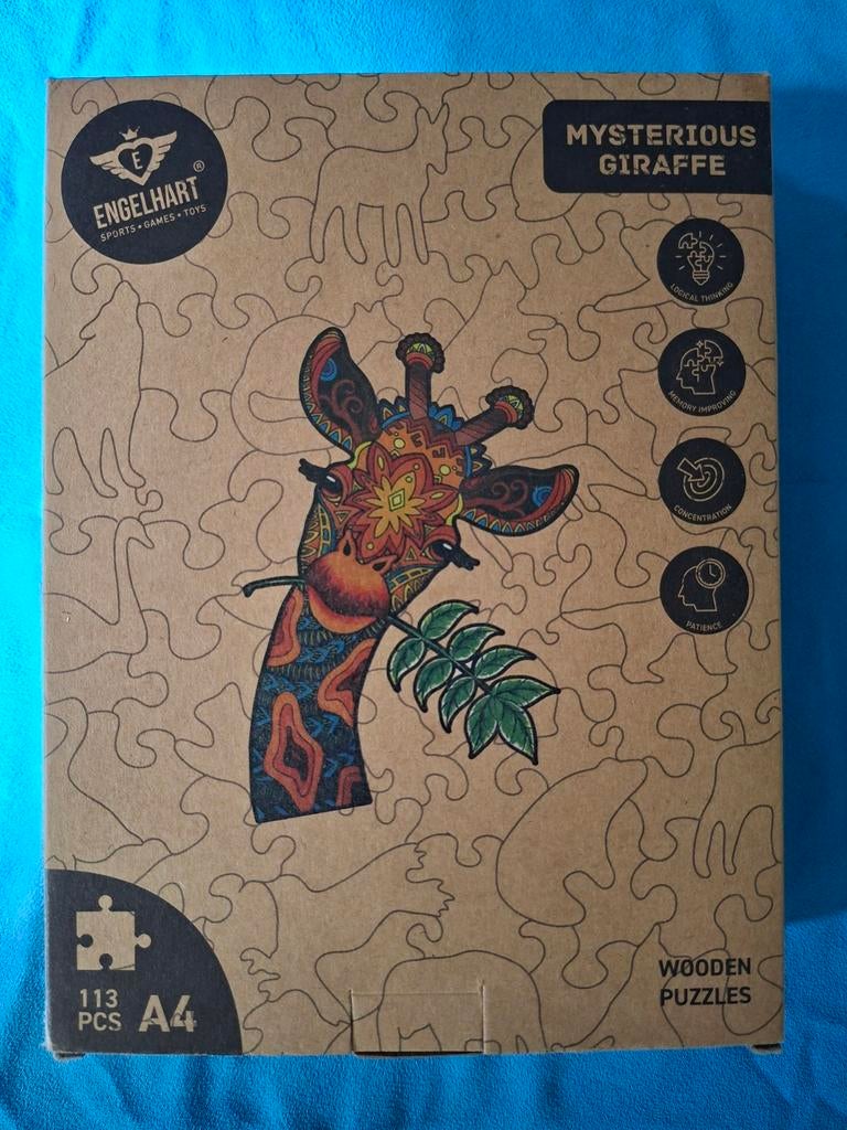 Houten puzzel Giraf 113 stuks volledig, Ophalen