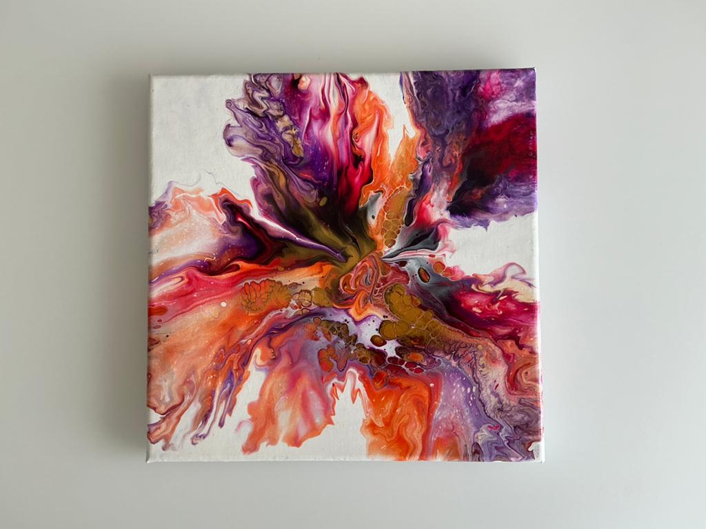 Acrylschilderij, Antiek en Kunst, Kunst | Schilderijen | Abstract, Verzenden