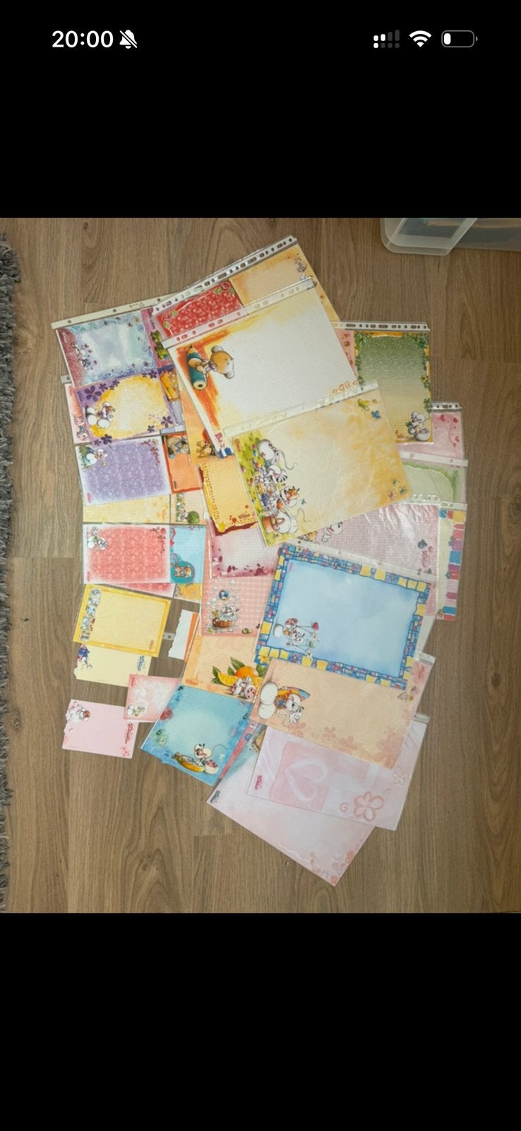 Diddl 97 blaadjes verschillende formaten, Enlèvement ou Envoi, Diddl, Comme neuf, Papier, Carte ou Papeterie