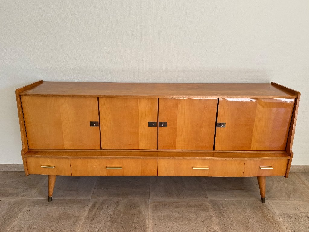 Vintage eetkamer, Huis en Inrichting, Complete eetkamers, Ophalen, Gebruikt, Vintage - jaren ‘60, 4 tot 6 stoelen