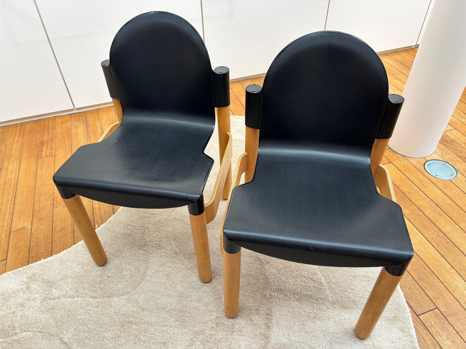 2 chaises Gerd Lange originales pour Thonet, Maison & Meubles, Enlèvement, Utilisé, Noir, Deux