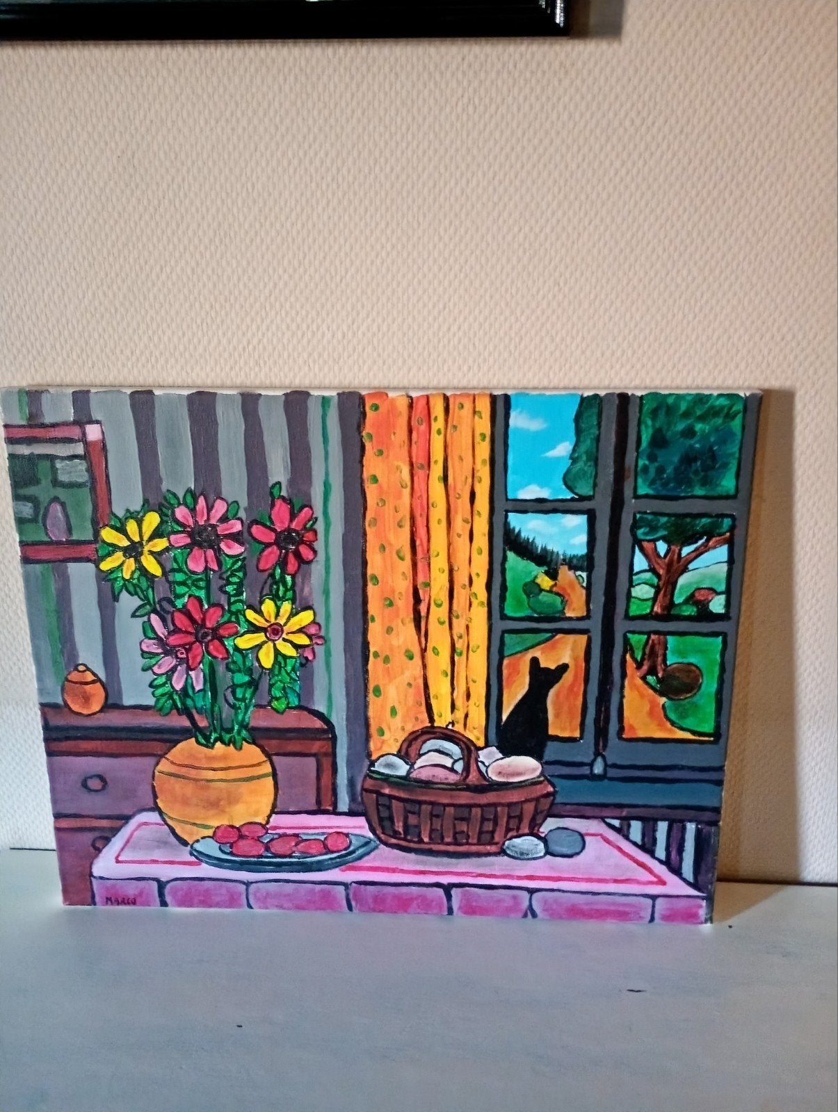 Schilderij door Marco Bakker operazanger, Ophalen of Verzenden