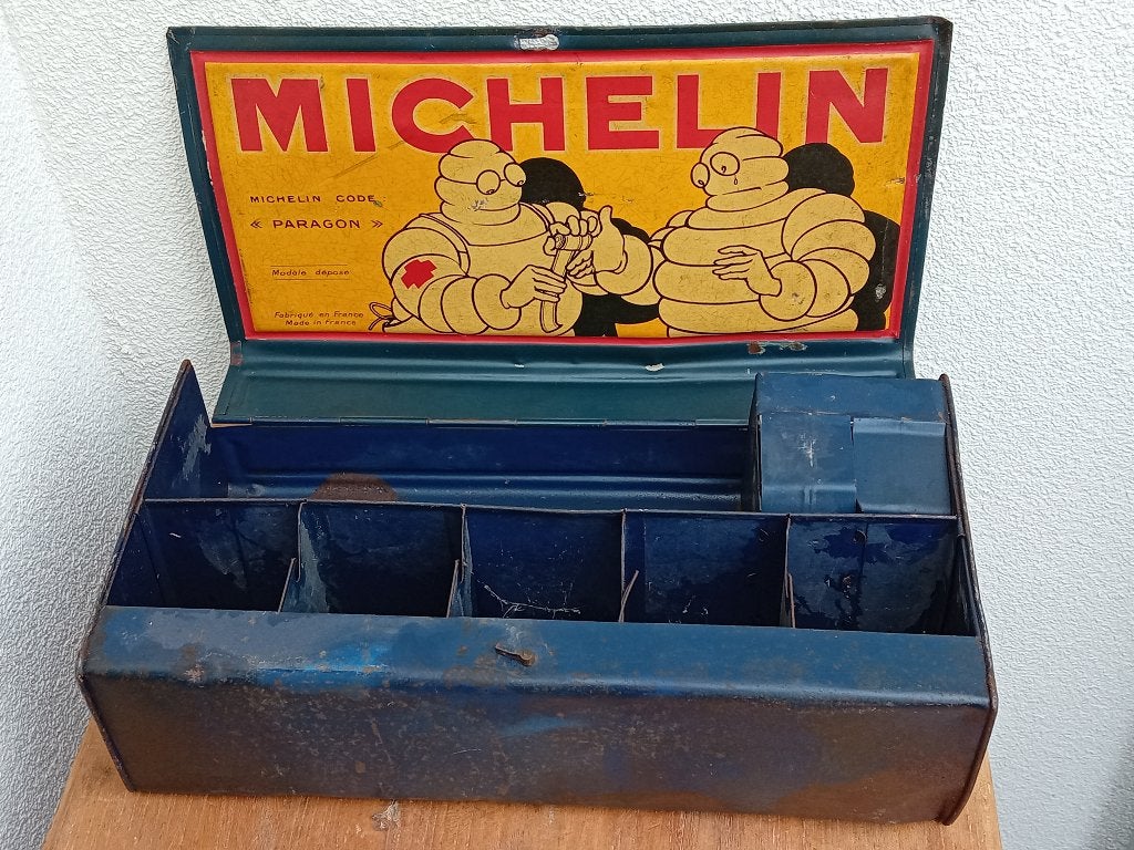 Zeldzame reparatiekist Michelin, Verzamelen, Ophalen of Verzenden, Gebruikt