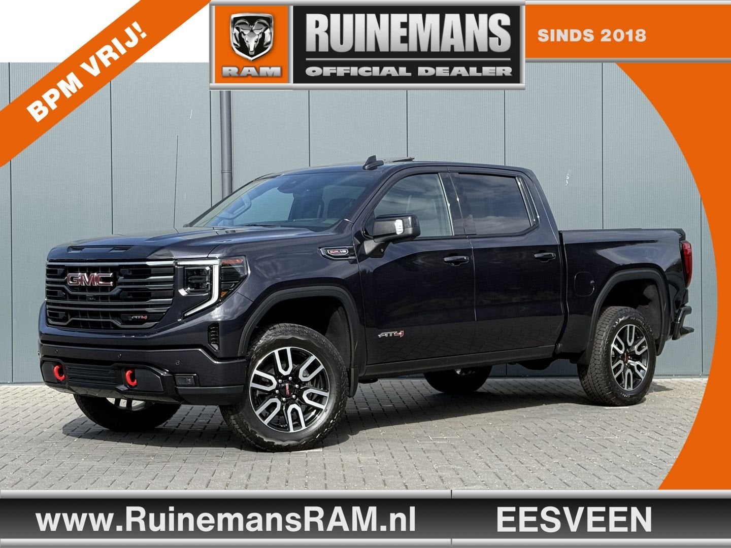 GMC Sierra AT4 6.2L V8 420 PK / BPM VRIJ!! / INCL LPG / VIRT, Autos, Argent ou Gris, Achat, Carnet d'entretien, Automatique