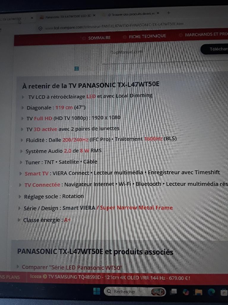 Panasonic Smart Viera televisie, Audio, Tv en Foto, Ophalen, LED, Panasonic, Zo goed als nieuw