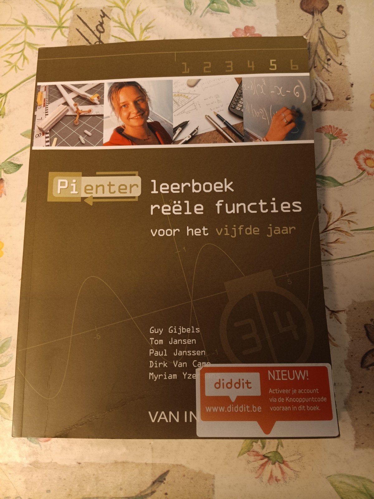 Pienter Leerboek reële functies voor het vijfde jaar 3/4u, Boeken, Ophalen, Nederlands