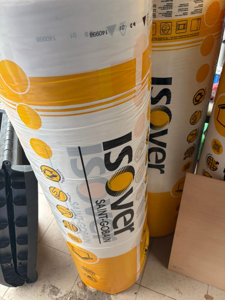 Isolatie Isover 120mm ongeopend, Doe-het-zelf en Bouw, Isolatie en Afdichting, Ophalen, Nieuw