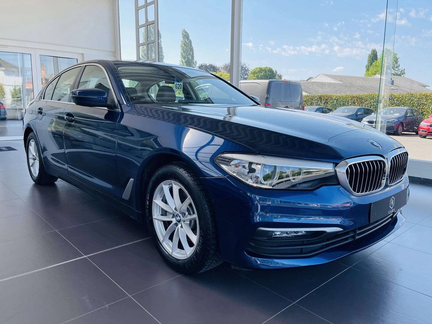 BMW 5 Serie 518 dA * GARANTIE + COCKPIT + LED + CUIR + GPS *, 4 deurs, 4 cilinders, 2260 kg, Leder