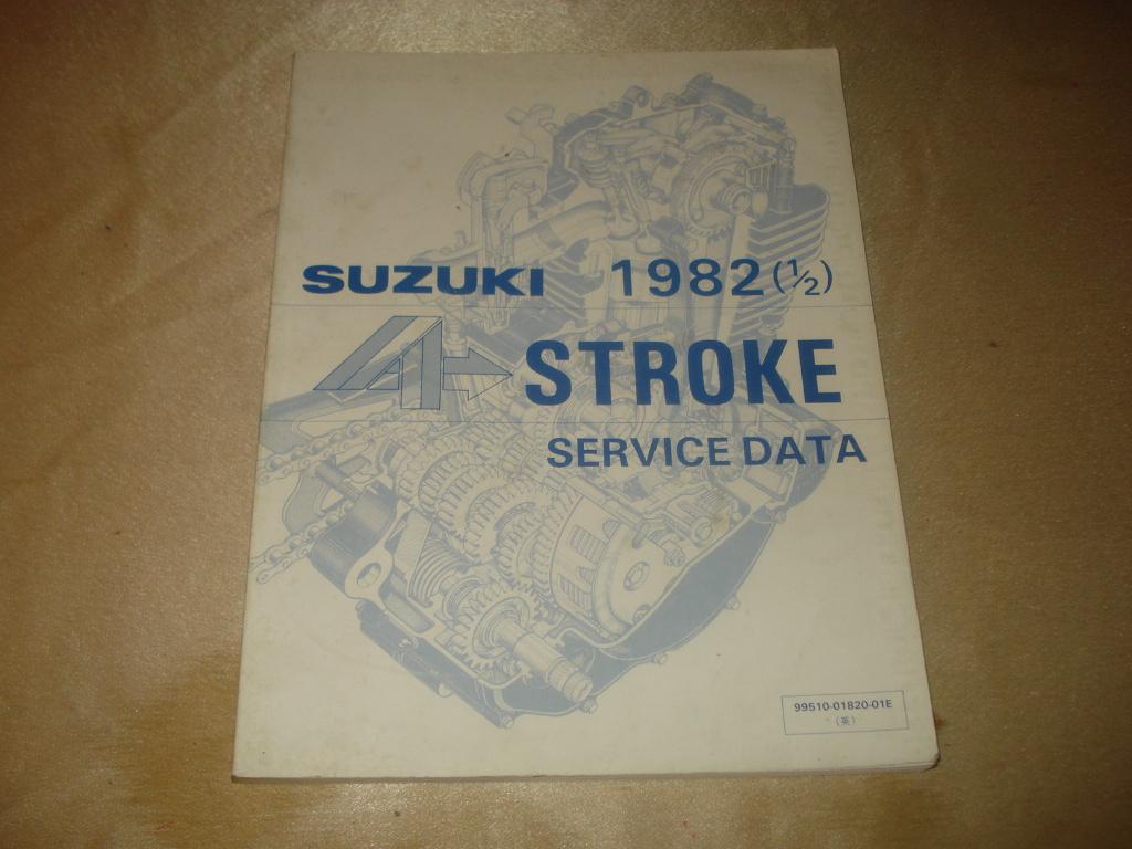 SUZUKI 1982 Stroke Service Data Manual, Motoren, Handleidingen en Instructieboekjes, Ophalen of Verzenden, Suzuki