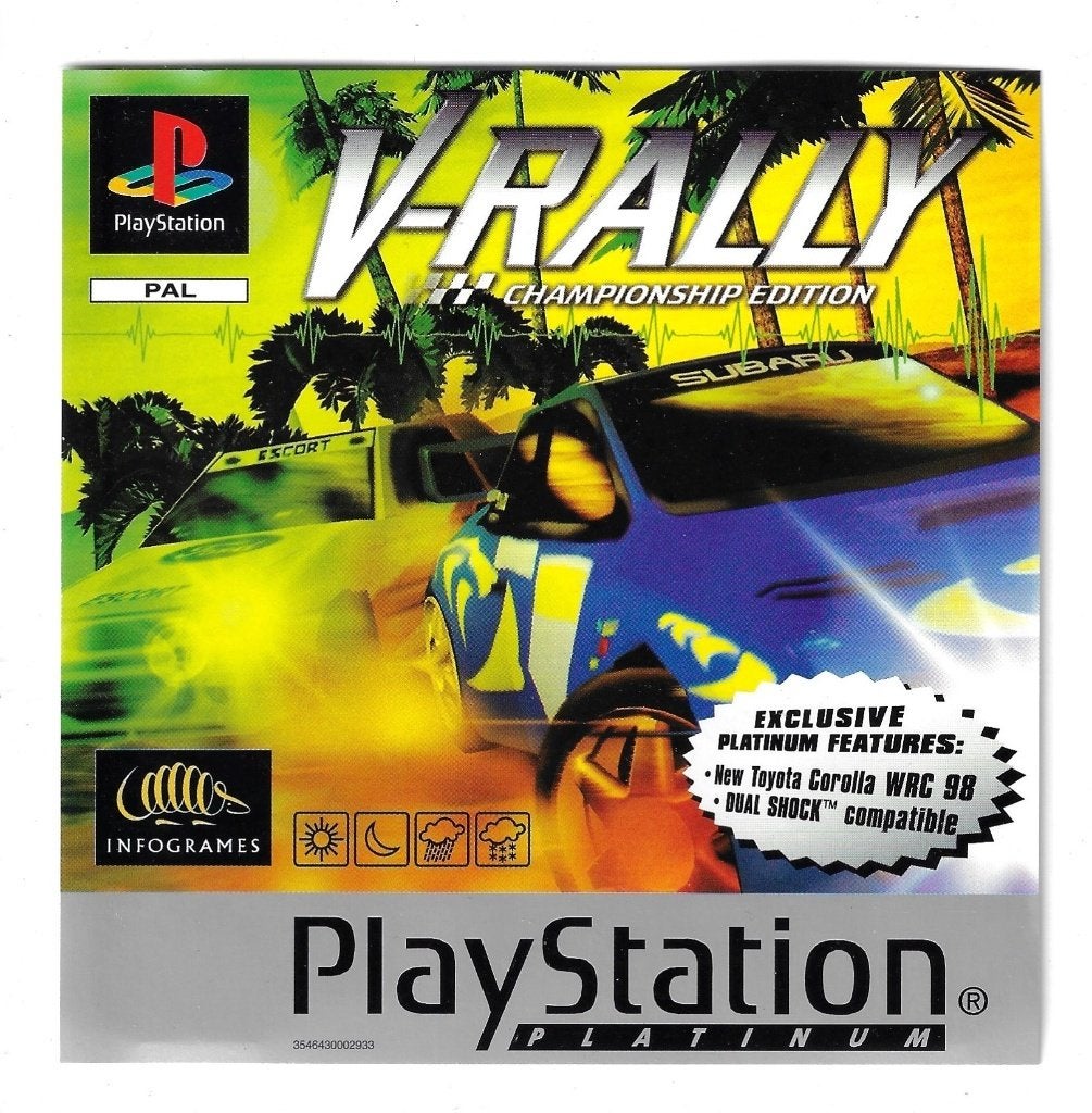 Le jeu V-Rally sur Playstaion 1, Games en Spelcomputers, Gebruikt, 1 speler, Racen en Vliegen, Ophalen of Verzenden