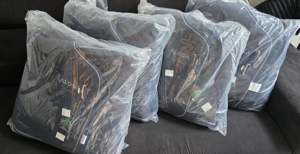 Lot de 4 couvertures de cheval Aloga Pro Stable 400g Taille, Enlèvement, Neuf, Couverture