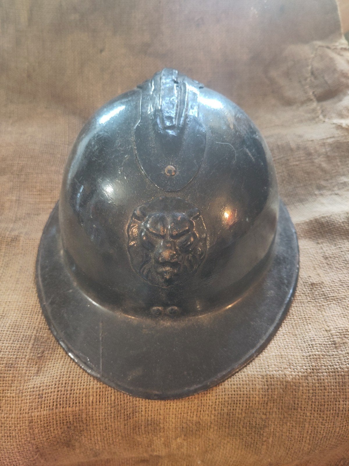 casque Adrian ww1 gendarmerie complet, Collections, Enlèvement