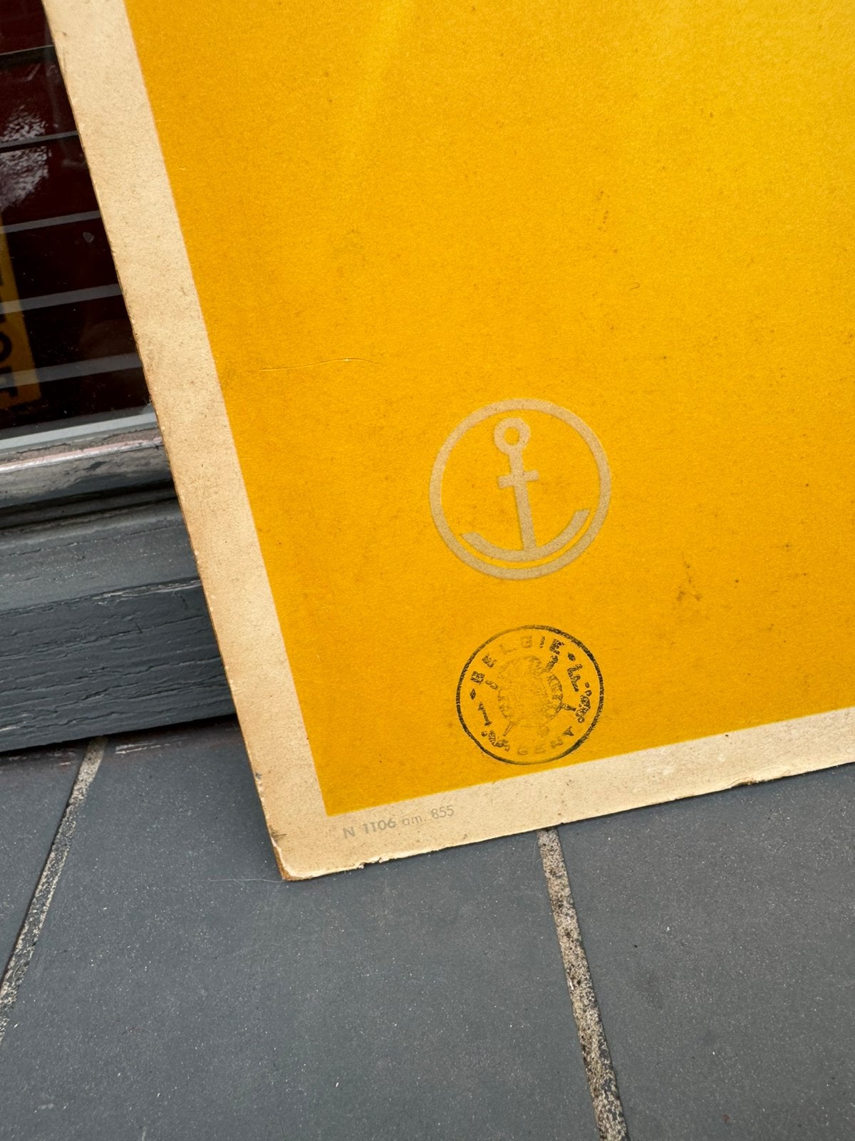 Panneau publicitaire vintage pour machines à coudre Anker, Enlèvement ou Envoi