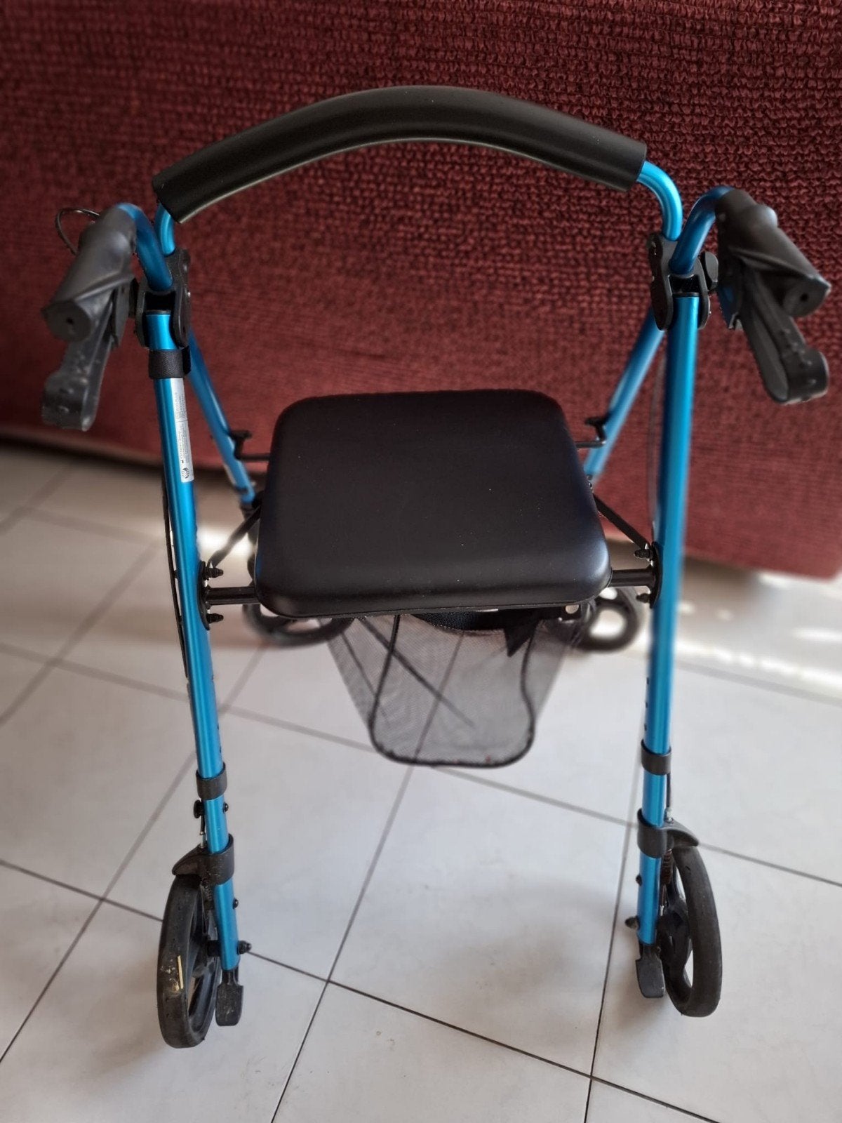 Rollator déambulateur 4 roues, Divers, Enlèvement, Pliable, Comme neuf