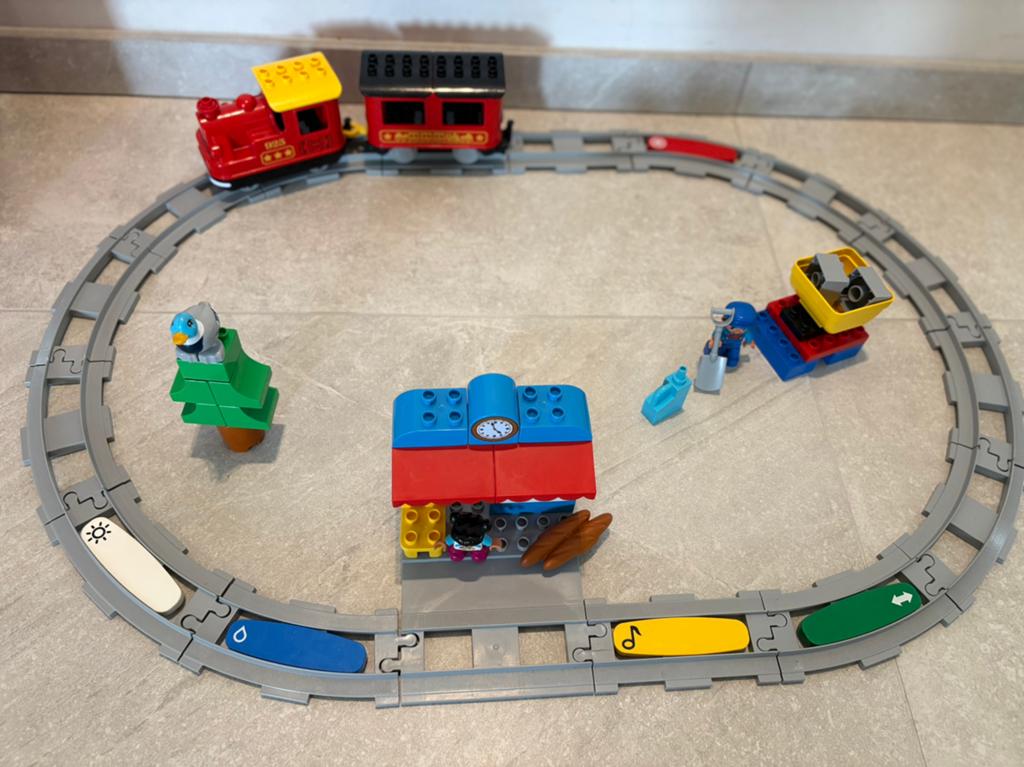 1 treinset duplo, Kinderen en Baby's, Speelgoed | Duplo en Lego, Ophalen, Compleet, Duplo