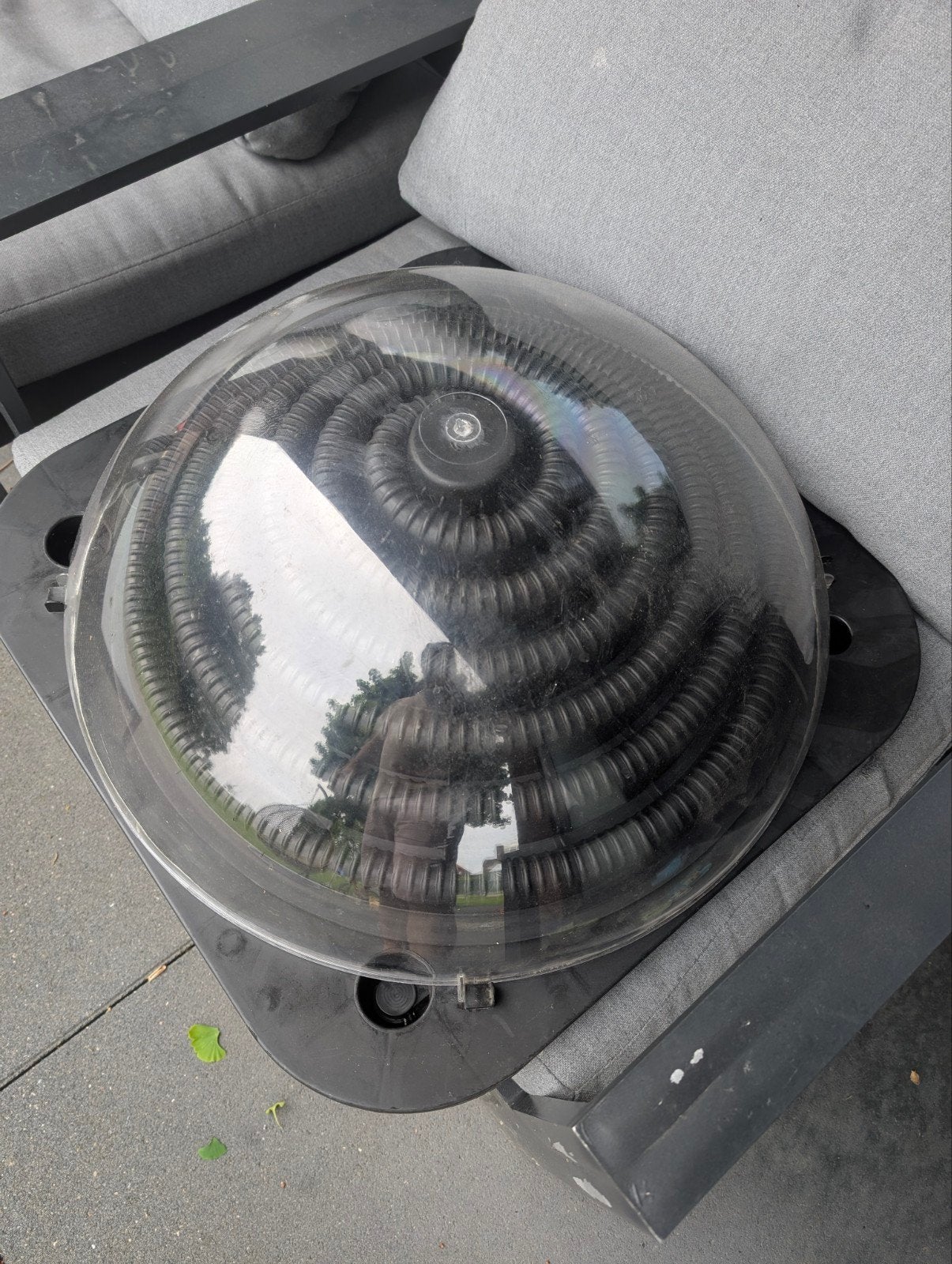 Solar sphere Zonneboiler voor zwembaden, Ophalen