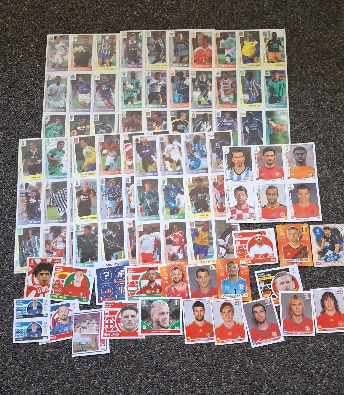 Lot diverse Panini stickers voetbal, Ophalen of Verzenden, Zo goed als nieuw, Meerdere stickers