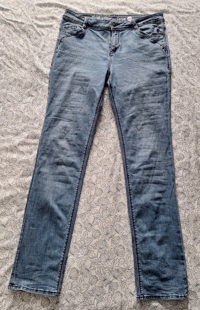 Te koop blauwe stretch jeans van s.Oliver (maat: 38/34)., Kleding | Dames, Spijkerbroeken en Jeans, Blauw, Overige jeansmaten