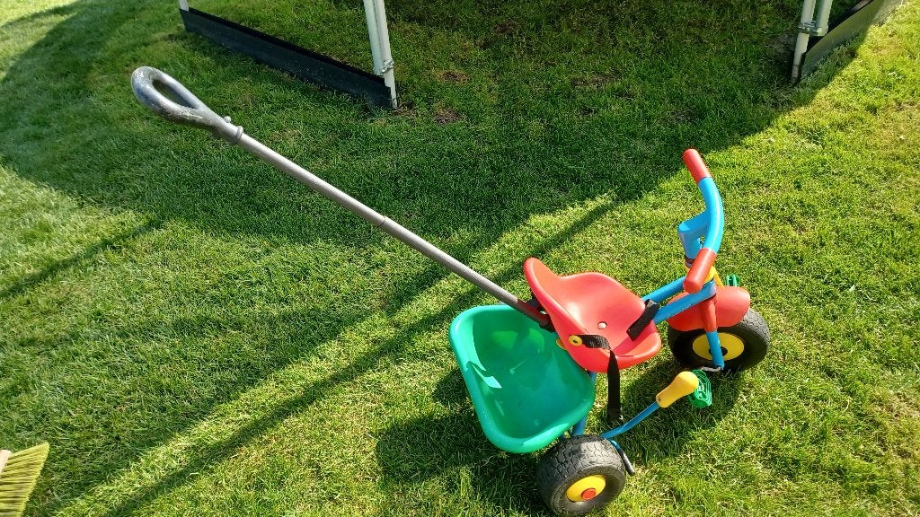 driewieler, Ophalen, Zo goed als nieuw, Duwstang