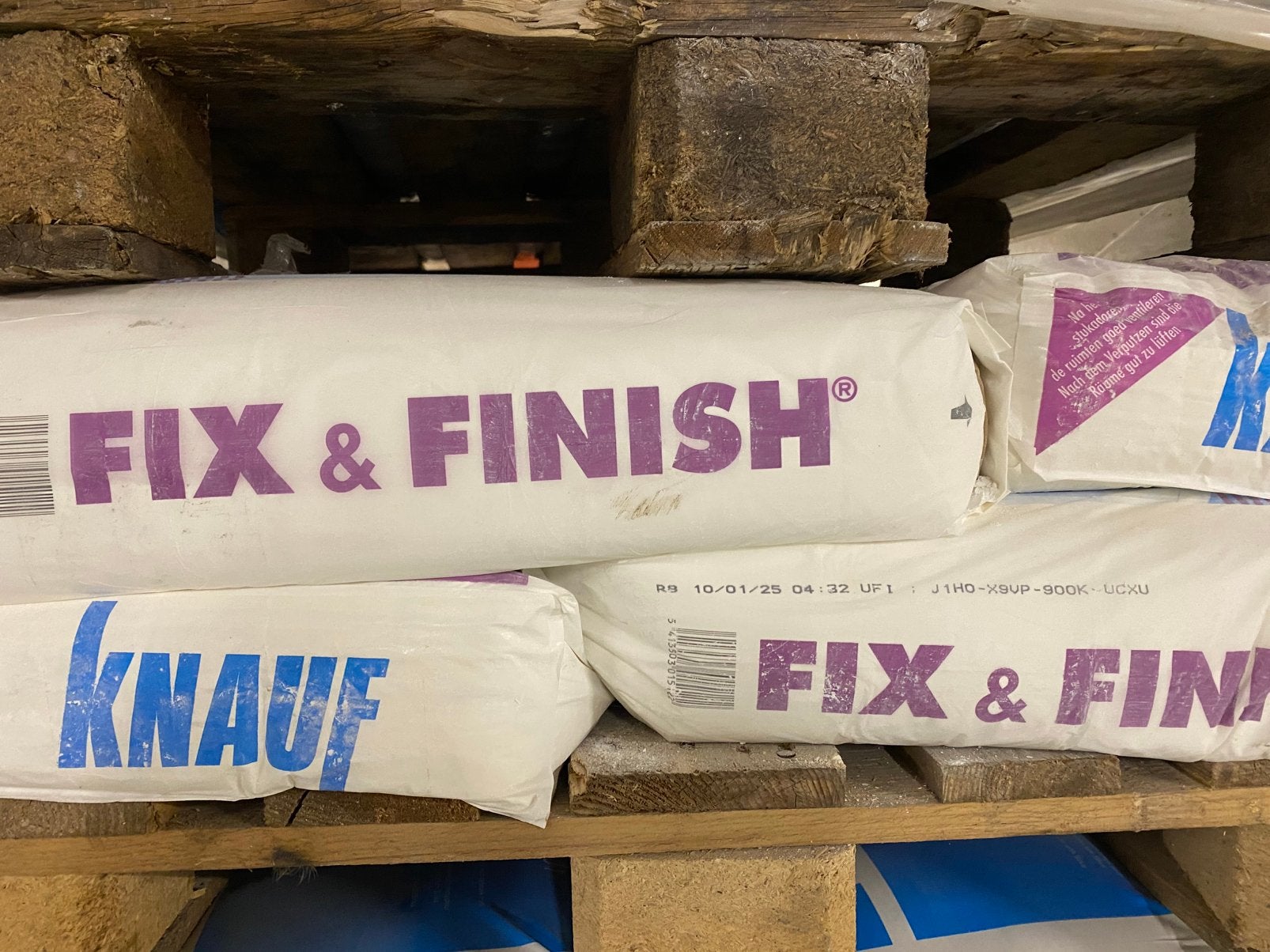kleefgips, fix & finish, krimpvrije mortel, Enlèvement, Comme neuf