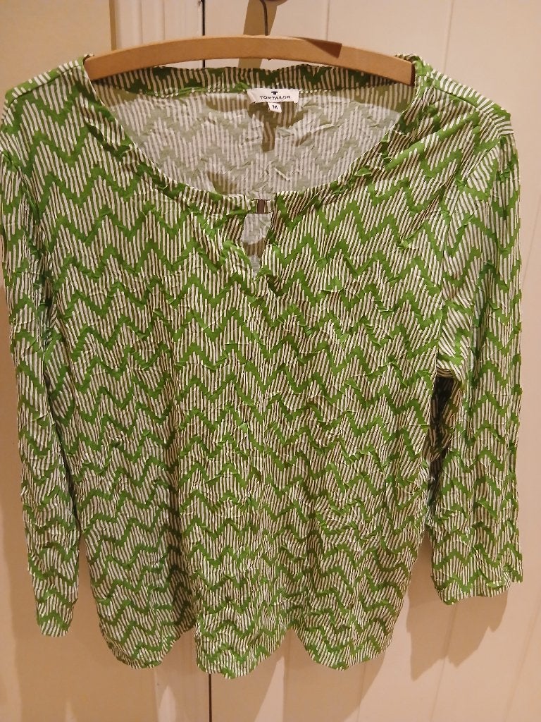 longsleeve Tom Tailor maat M, Maat 38/40 (M), Gedragen, Groen, Tom Tailor