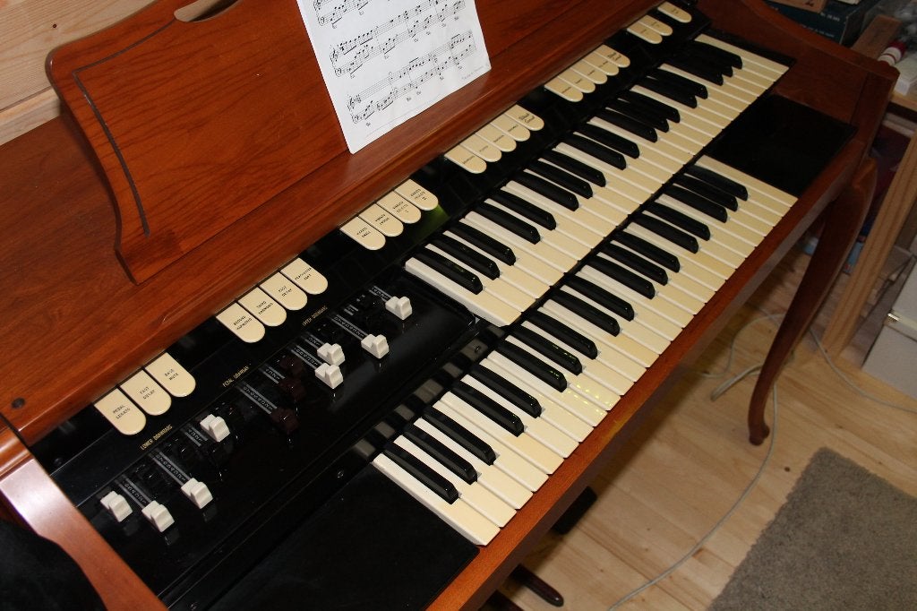 Hammond M-103 vintage orgel, Ophalen, Gebruikt, 2 klavieren, Orgel