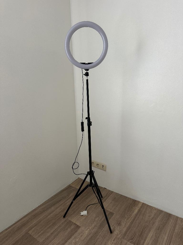 Led ringlicht met statief, Ophalen, Zo goed als nieuw, Statief of Scherm