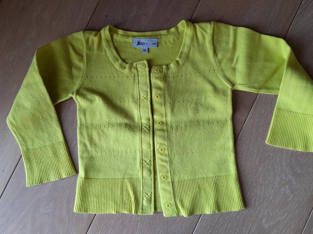 Gilet JBC geel of blauw maat 98, Kinderen en Baby's, Kinderkleding | Maat 98, Gebruikt, Meisje, Ophalen of Verzenden, Shirt of Longsleeve