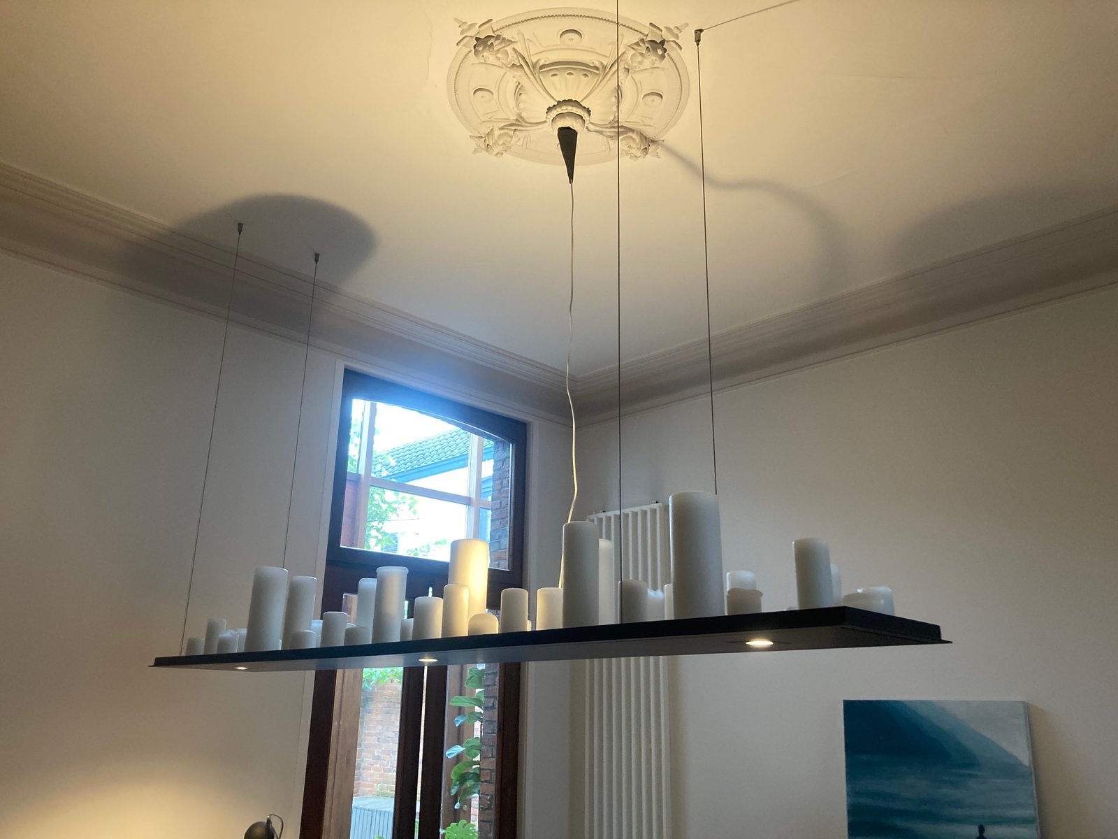 Maatwerk pendelarmatuur, Ophalen