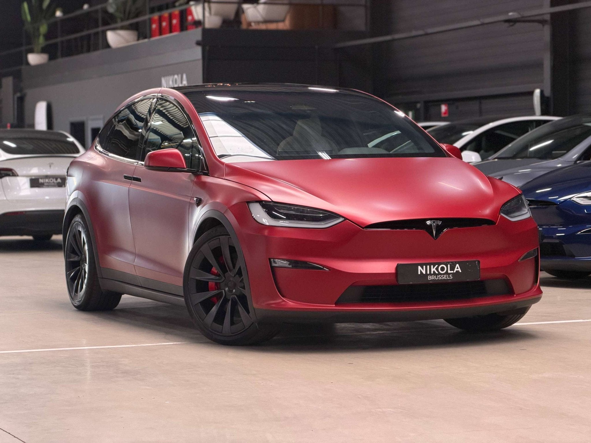 Tesla Model X PLAID - FULL WRAP SATIN RED - ENHANCED AUTOPIL, Automaat, Gebruikt, Beige, https://public.car-pass.be/vhr/a3375fa9-f5d7-481c-969e-0299d6a1b470