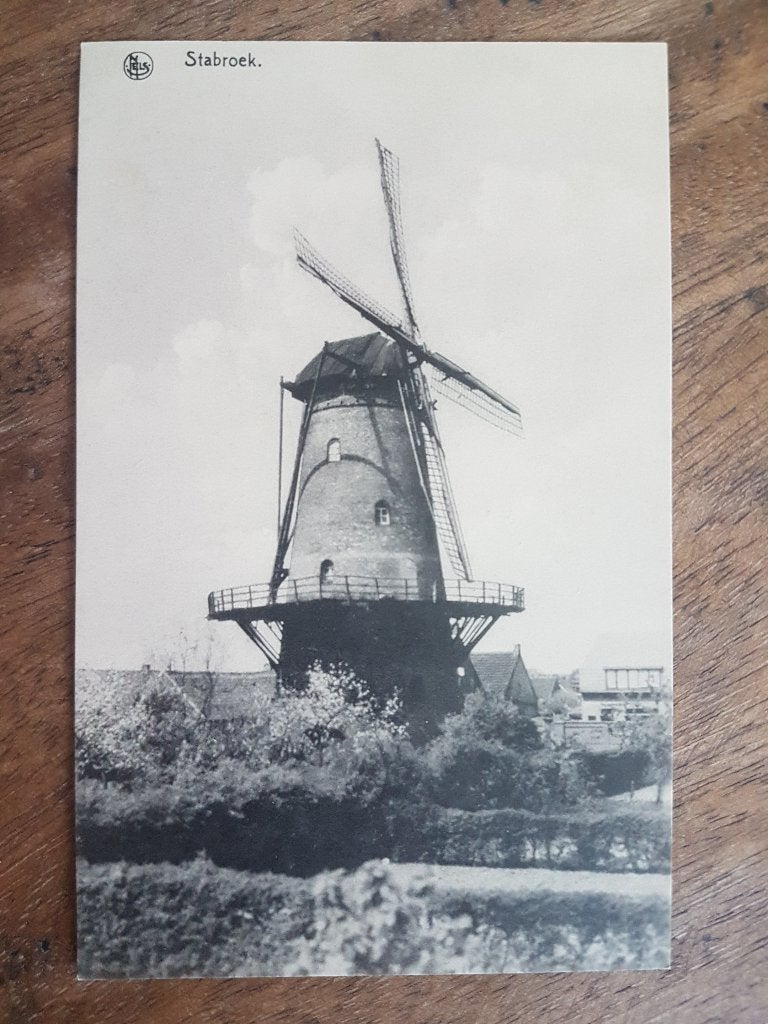 Postkaart Stabroek Molen Windmolen, Verzamelen, Ophalen of Verzenden, 1920 tot 1940, Ongelopen, Antwerpen