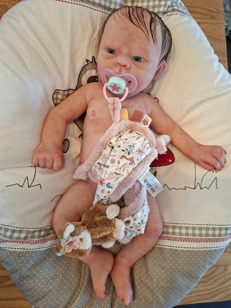 siliconen reborn baby, Ophalen of Verzenden, Nieuw, Babypop, Levensecht of Reborn