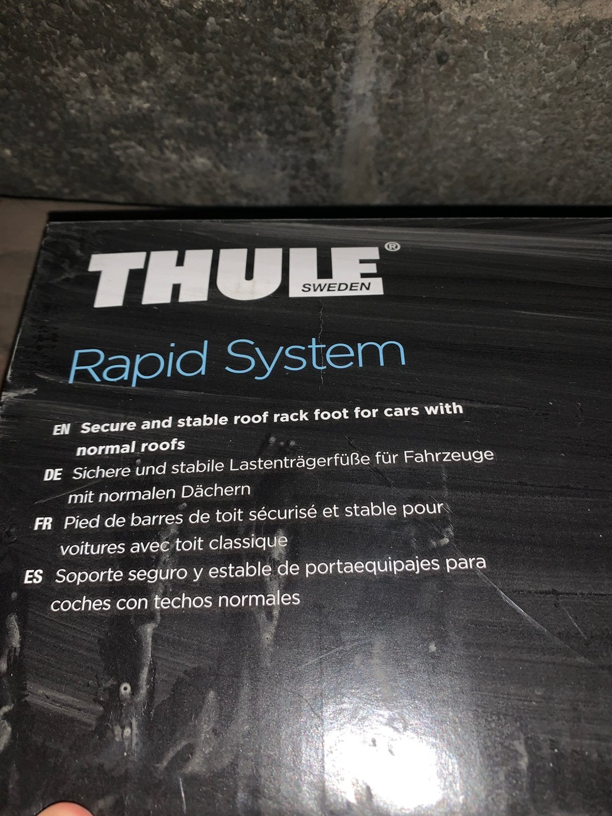 Système Thule Rapid (pieds pour barres de toit), Enlèvement