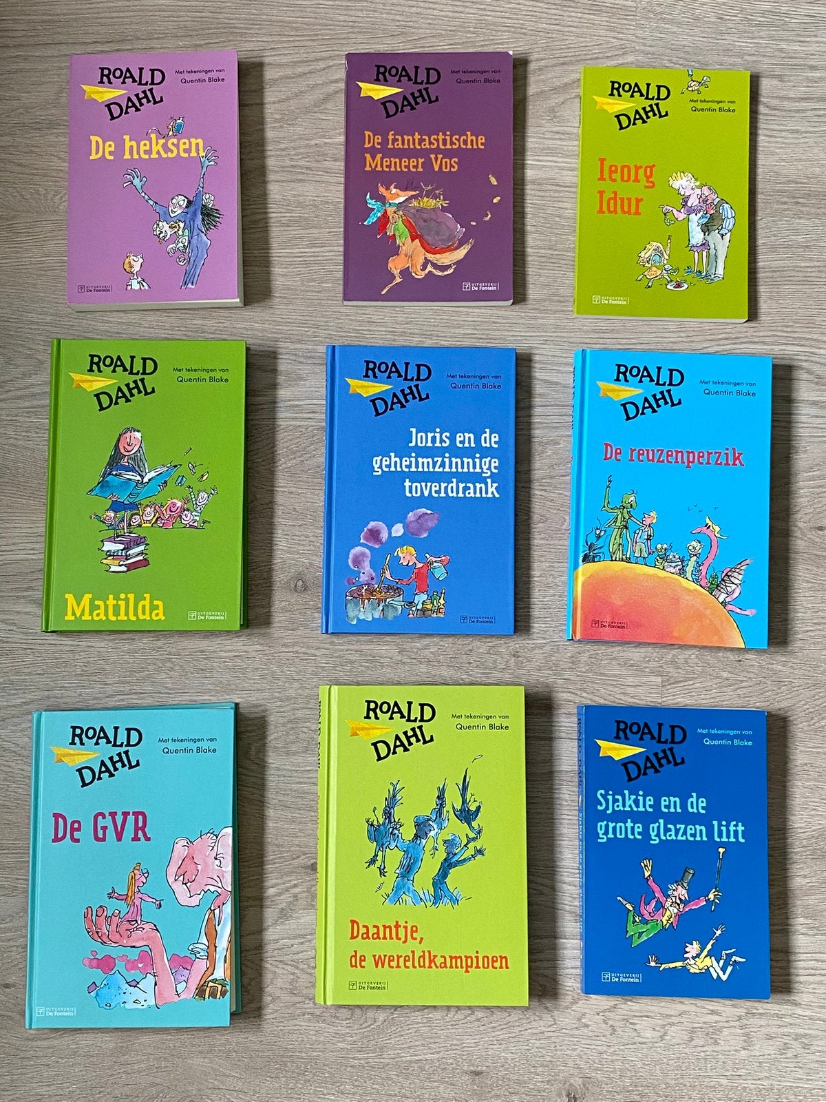 9 boeken van Roald Dahl, Boeken, Ophalen of Verzenden, Zo goed als nieuw, Fictie