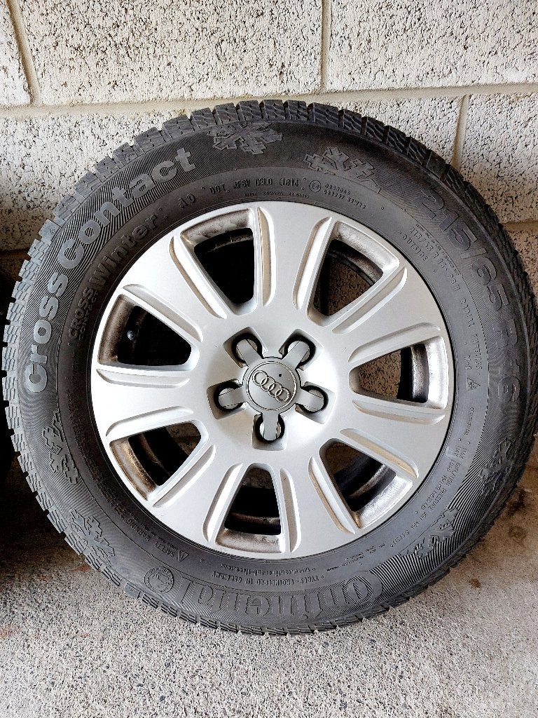 Pneus et jantes Audi Q3, Autos : Pièces & Accessoires, Pneus & Jantes, 16 pouces, Véhicule de tourisme, Pneu(s), Enlèvement
