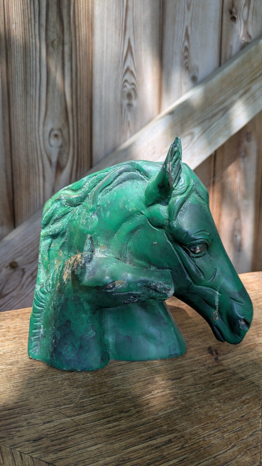 Statue chevaux en métal lourd, Enlèvement, Métal