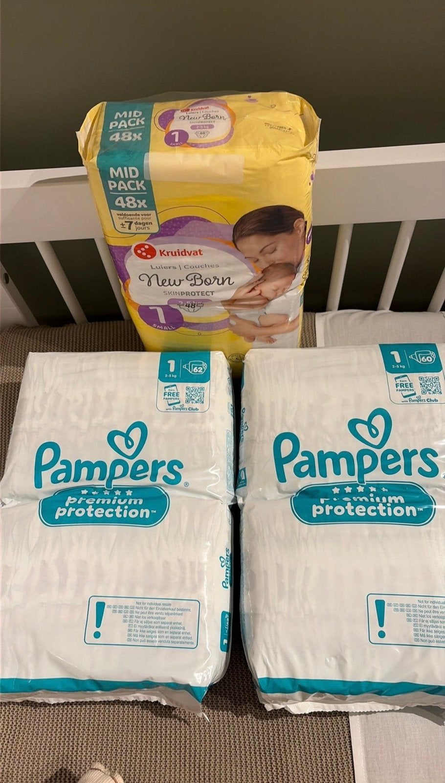 Pampers maat 1 - 170 stuks, Ophalen, Nieuw