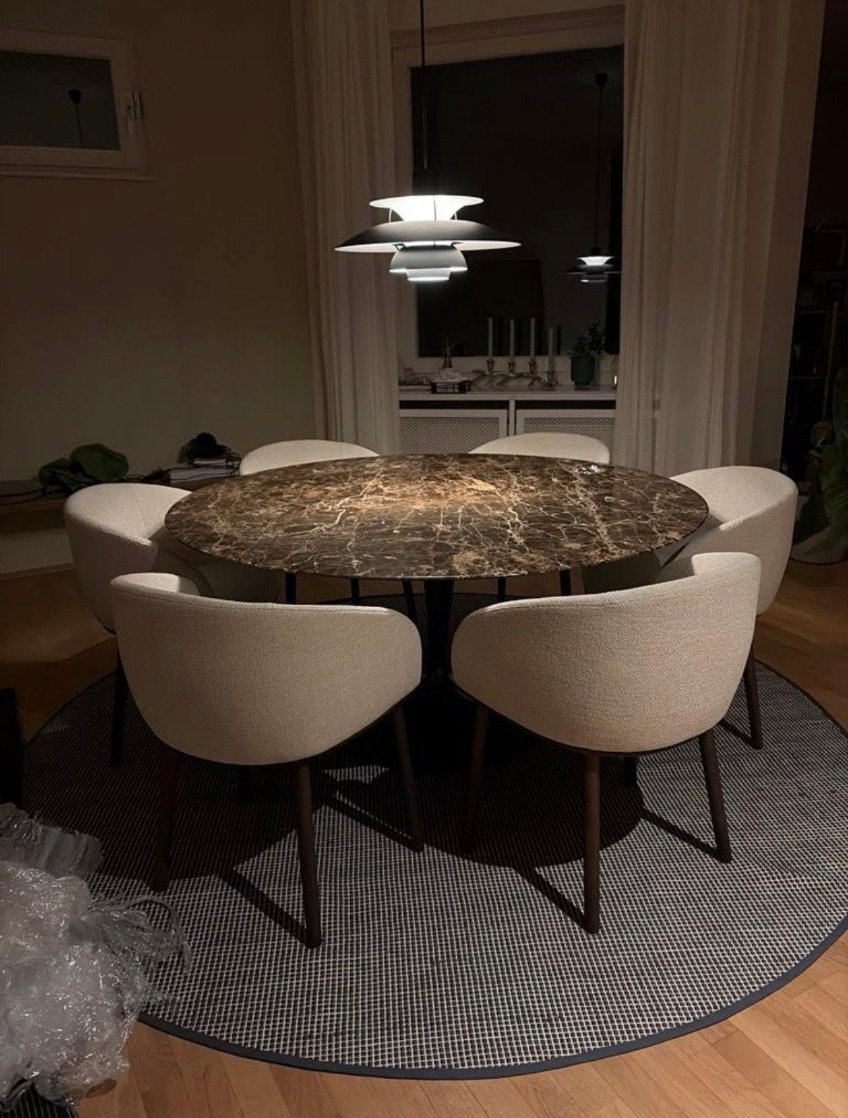 Table ronde originale Knoll Tulip Emperador Eero Saarinen, Maison & Meubles, Enlèvement ou Envoi, Vitra togo mah jong ligne roset cor cassina b&b italia artifort